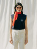 Indulge in luxury with our Navy Statement Piece, 100% recycled cashmere from Italy. Snug, fitted collar for timeless elegance