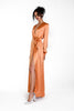 ASTA vegan dress from recycled bottles, available in creme/black/iced blue, custom-fit, Swiss-made.